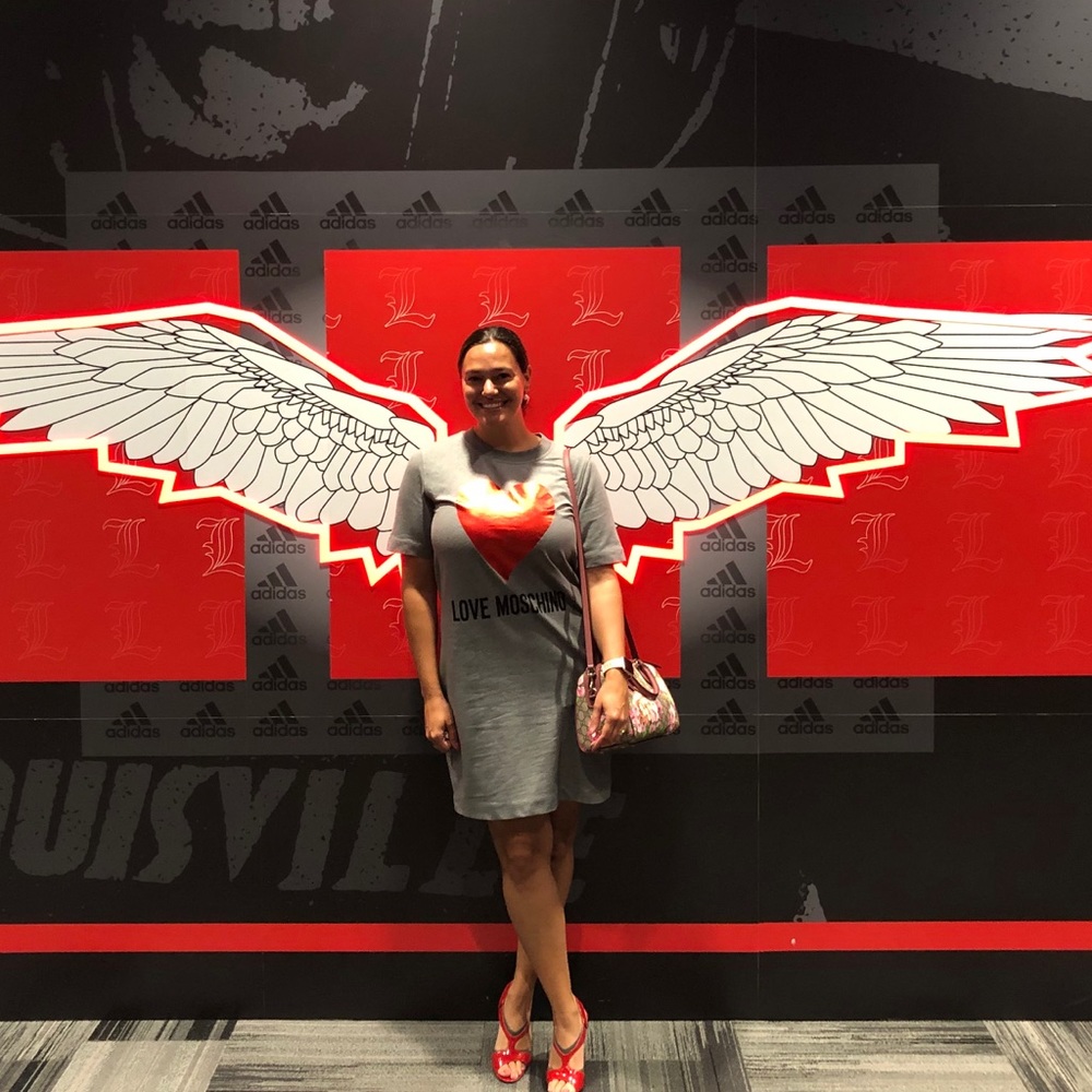 Love Moschino short sleeve T Shirt dress